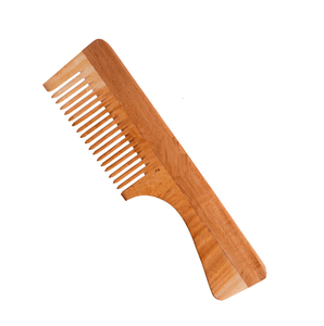 Peigne à cheveux en bois écologique avec petite poignée durable Logo personnalisable pour la maison et le salon - Product Image 6
