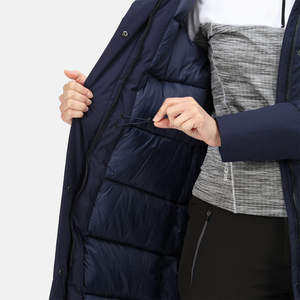 Veste d'hiver matelassée pour femme Kivotech, nouvelle collection, logo personnalisé, vente chaude, veste d'équitation chaude et matelassée pour l'hiver - Product Image 4