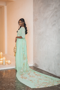 Shubham Collections Nouvelle Arrivée Conception Personnalisable et Taille Robe Dirac Somali pour Mariage de Mariée en Soie - Product Image 4