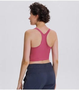 Women Fixed <b>Pads</b> High <b>Neck</b> Support Sports Gym Yoga Bra Adjustable Workout Running Training - Product Image 4