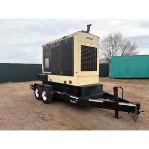 Groupe électrogène diesel industriel triphasé d'occasion de 200 kW, 277/480 V, sur remorque, pour usage commercial, alimentation de secours, TAD1240GE - Product Image 1