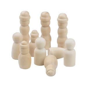 80 Piezas de Muñecas de Madera sin Pintar, Empacadas en Bolsas, Figuras de Madera en Blanco para Pintar, Manualidades para Niños y Decoración del Hogar. - Product Image 6