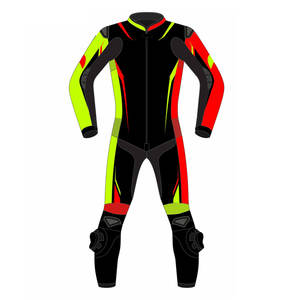 Combinaison de moto en cuir personnalisée homologuée CE, une pièce, grande taille pour l'été avec protections, vêtements de moto - Product Image 2