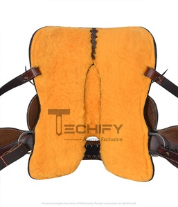 Étriers de selle western en aluminium avec équipement équestre en cuir, accessoires pour chevaux, produit équestre - Product Image 3