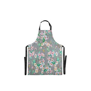 OEM Supply Customized Print Adjustable Cotton Material Cooking <b>Kitchen</b> <b>Apron</b> Set with Pockets - Product Image 5
