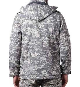 Logotipo personalizado OEM a prueba de viento campamento senderismo hombres al aire libre cortavientos impermeable sublimación suave Shell abrigo invierno Softshell chaquetas - Product Image 5