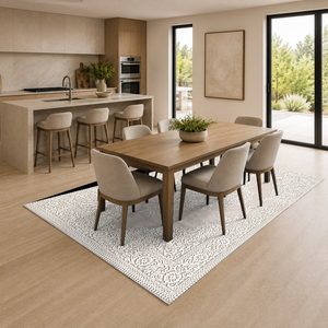 RUGS DEPOT LXDP-0062 Wholesale Multicolor Neutral Modern Abstract Digital Printed Machine Washable Chenille Area Rug Non <b>Slip</b> - Product Image 4