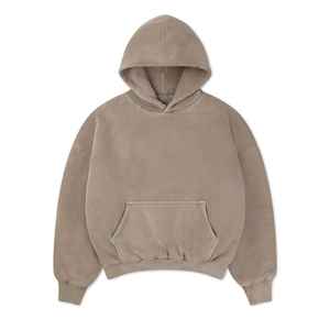 Sudaderas con Capucha Blancas de Alta Calidad 100% Algodón, Unisex, Talla Grande, Hombros Caídos, Logotipo Personalizado, Ecológicas, Estilo Francés Pesado - Product Image 3