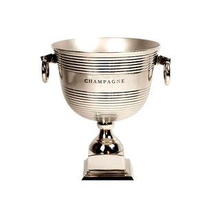 Refroidisseur de vin bol en Aluminium piédestal bol à glace seau en métal Aluminium refroidisseur de vin décoration de fête argent Champagne boisson baignoire - Product Image 2