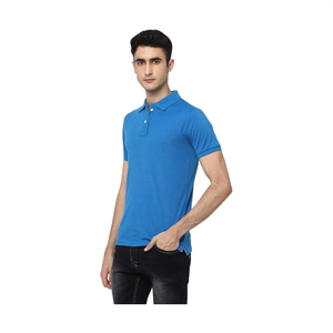 Polo en coton mercerisé de luxe pour hommes Soft Touch Anti-Wrinkle Slim Fit Smart Casual Wear for Export Prix de vente - Product Image 4