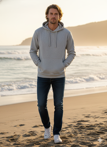 Sweat-shirt à capuche décontracté d'hiver 60% coton 40% polyester Tissu polaire Impression sérigraphique personnalisée sur le devant Mesure américaine/européenne - Product Image 3