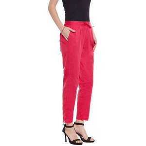 Pantalones Cargo de Algodón y Poliéster de Alta Calidad para Mujer, de Secado Rápido, Transpirables, Corte Holgado, Cintura Elástica, Planos, de Verano, con Logotipo-OEM - Product Image 1