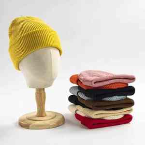 High Quality Beanie <b>Caps</b> <b>Winter</b> Solid Fashion Beanies Hats All Over Logo Knitted Warm <b>Winter</b> Beanie - Product Image 5