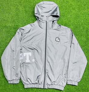 Tracksuit Nylon Custom Waterproofing Sweatsuit Embroidery <b>Zip</b> up Suit Flared Zipper Pants and Jacket 100% Nylon Tracksuit - Product Image 3