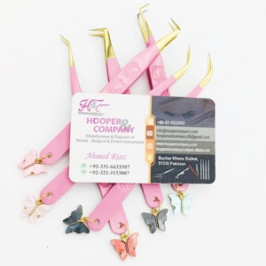 Pinzas de mariposa de gran oferta, pinzas para pestañas calientes, recién llegados, pinzas de extensión de pestañas de mariposa rosa, visón sostenible - Product Image 4