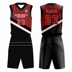 Conjuntos de uniformes de baloncesto transpirables de secado rápido personalizados de alta calidad, Camisetas estampadas de verano, pantalones cortos para escuelas y clubes - Product Image 1