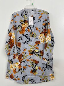 Prix de gros vêtements d'été décontractés numérique AOP Imprimer à la mode à manches longues dames fleur imprimé viscose longue robe de vacances - Product Image 3