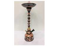Farida Simpatico Mini Chicha de Luxe en Laiton de Taille Moyenne, Design de Table, Style Pharaonique Arabe, Technique Miroir, Égyptien Boury
