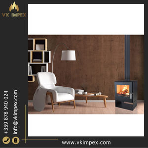 Chimeneas de leña de acero para interiores de alta calidad de 7,5 kW Diseño moderno 7,5 kW Eficiencia térmica nominal Independiente competitiva - Product Image 4