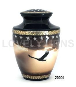 Urna Funeraria de Metal con Diseño de Mariposas y Flores para Mujer, 200 Pulgadas Cúbicas, Recipiente para Cenizas con Bolsa de Terciopelo y Base de Fieltro Antiarañazos - Product Image 1