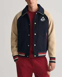 Chaquetas Varsity de Alta Calidad para Hombre, Material de Lana y Cuero, Chaqueta Universitaria con Letras Bordadas Personalizadas para Hombre - Product Image 2