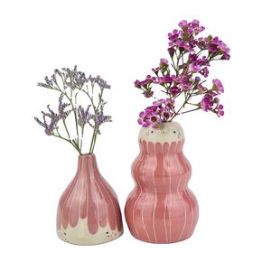 Florero de cerámica artesanal indio de diseño moderno, decoración elegante del hogar para oficina, Hotel, jarrones de porcelana de cerámica al por mayor - Product Image 1