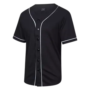 Venta caliente de los hombres de encargo transpirable béisbol Jersey impreso al por mayor ropa deportiva uniforme de entrenamiento camiseta para hombres - Product Image 4
