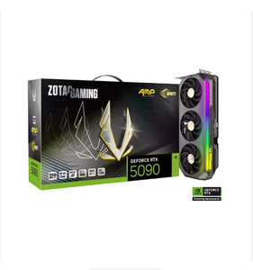 Nouvelle carte graphique ZOTAC Gaming ATI RTX 5090 AMP DLSS 4 32 Go GDDR5 4096 bits 28 Gbps PCI Express 4.0 pour ordinateur portable/poste de travail IceStorm - Product Image 1