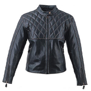 HMB-0292D VESTES EN CUIR FEMME MOTO ROSE MANTEAUX MODE VINTAGE BIKER VENTE EN GROS MANTEAU VÊTEMENTS - Product Image 2