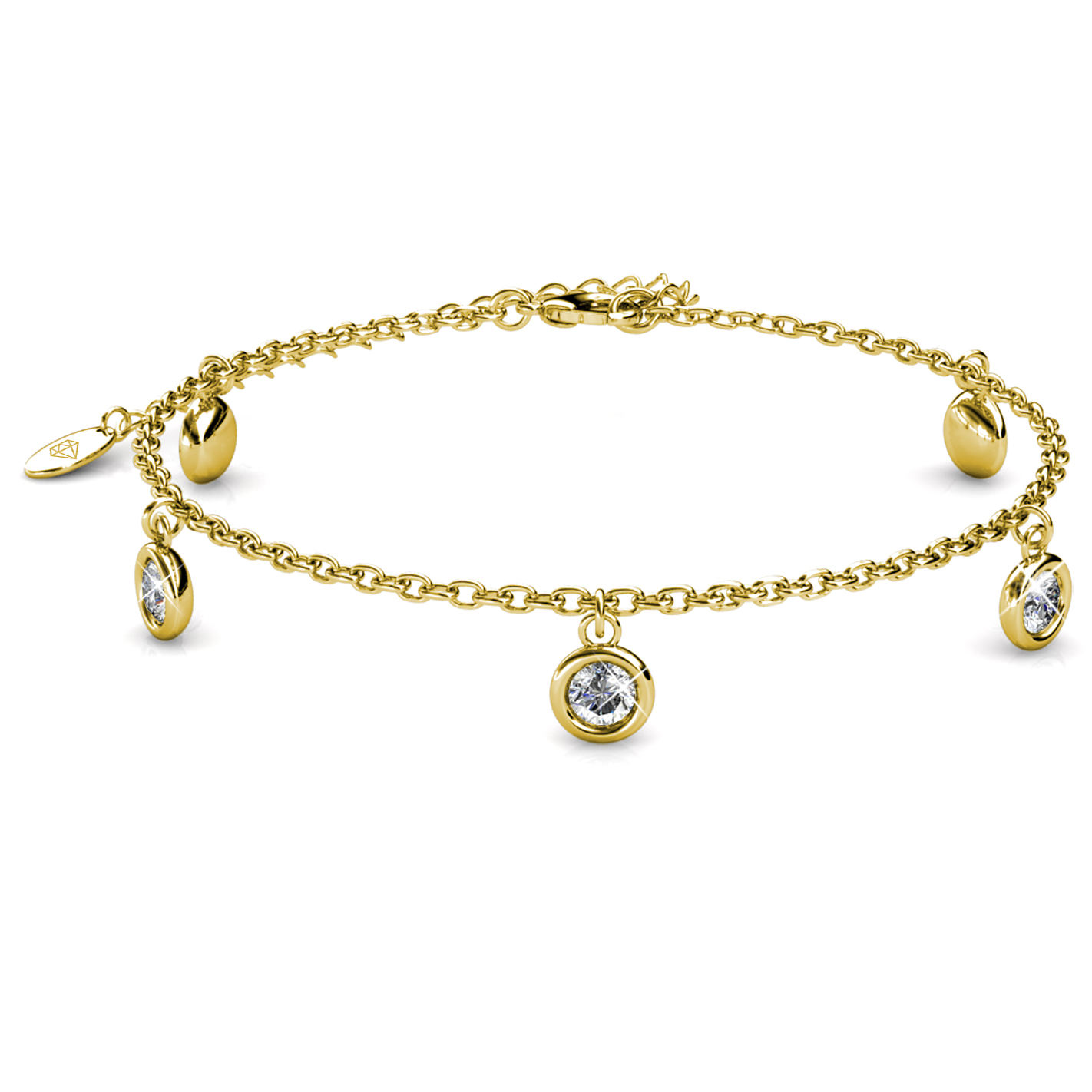 s925 18K Yellow Gold Plated Delicate Women Bracelet