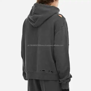 Sudadera con Capucha Vintage Personalizada, Lavada al Ácido, 100% Algodón, Felpa Francesa, Sudadera Informal con Capucha Lavada al Ácido para Hombre - Product Image 4