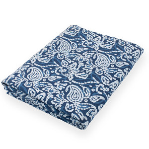 Luxury Collection of Floral Printed Custom Buta Printed Indigo Fabric for Home Textile Curtain Dining Cover Soft Cotton Fabric - Product Image 6