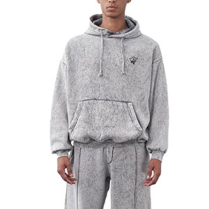 Conjunto Deportivo para Hombre, Estilo Urbano, Lavado Ácido, Material de Mezcla de Algodón Suave, Ideal para Atuendos Casuales, Viajes y Actividades Diarias - Product Image 5