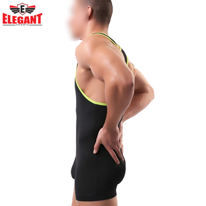 Ropa Deportiva sin Mangas para Fisicoculturismo, Color Negro Sólido, Singlets de Lucha Libre para Hombre - Product Image 5