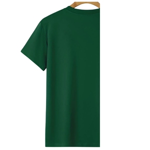 T-shirt Homme Grande Taille Personnalisable avec Logo Brodé de Haute Qualité, Manches Courtes, Respirant, Écologique, Uni, Couleur Foncée - Product Image 2