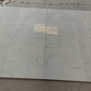 Azulejos de Porcelana Esmaltada para Piso, 60 x 60 CM, Estilo Mármol Blanco, para Interiores, Superficie Brillante - Product Image 6