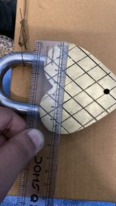 Solid Brass Polished Heart Shaped Padlock with <b>Key</b> Personalized Engravable Love <b>Lock</b> High Safety - Product Image 3