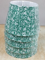 Abat-jour décoratif en coton indien écologique, plissé, moderne et traditionnel, fait main, de luxe, pour l'éclairage