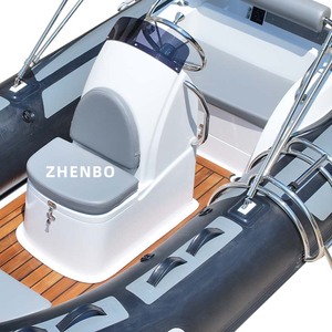 Bateau pneumatique à <span class=keywords><strong>coque</strong></span> en fibre de verre Zhenbo 13 pieds en PVC ou Hypalon, équipement de pêche et de loisirs nautiques, RIB 390 - Product Image 2