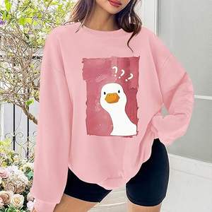 Sweat-shirt à capuche oversize pour femme, hiver 2026, pull en polaire, motif uni, imprimé, doublé, manches longues, taille XL - Product Image 5
