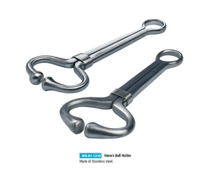 Harms Bull Holder Instruments de retenue Utilisation chirurgicale vétérinaire en acier inoxydable pour animaux Pakistan Mahersi - Product Image 1