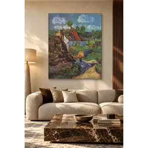 Impression sur toile Fida Van Gogh Maisons à Auvers - Product Image 5