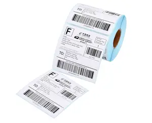 Stiker vinil cetak kustom membuat label kode batang Desain kode QR PVC label kemasan stiker untuk produk
