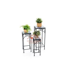 Supports à plantes en métal à plusieurs niveaux Supports en fer forgé pour plantes Étagère à fleurs Présentoir en métal pour jardins - Product Image 3