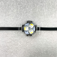 Pixel LED RGB Light 50 Bombilla WS2811 5V 12MM 50 Nodos LED Pixel Stick DMX Controller Programa para señal publicitaria