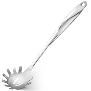 Cuillère à spaghetti en acier inoxydable Cuillère à pâtes Ustensile de cuisine Serveur à pâtes Fourchette Serveur à spaghetti de qualité alimentaire - Product Image 4
