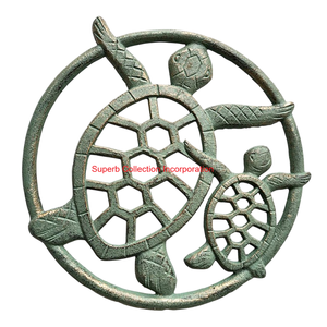 Fabuloso salvamanteles decorativo de aluminio con diseño de flores elegante redondo resistente al calor Protector de encimera de mesa ecológico - Product Image 5