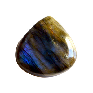 Cabochon Cœur en Labradorite Bleue à Éclat de Feu, Taille 27x27x7MM, Vente en Gros, Pierres Précieuses de Guérison de Haute Qualité, Labradorite à Éclat Bleu - Product Image 1