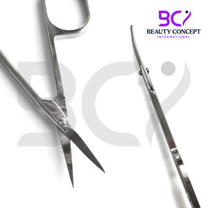 Ciseaux à ongles à cuticules antidérapants durables du meilleur fournisseur Matériau en acier inoxydable Propre logo Vente à chaud Lame courbée et tranchante - Product Image 4