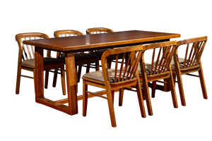 Juego de comedor de madera de 6 plazas moderno de calidad superior, muebles convertibles para el hogar para Villa, Hotel, apartamento o uso en la cocina - Product Image 2